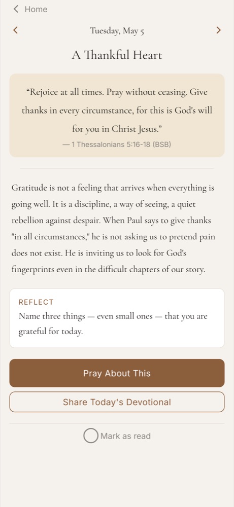 The daily devotional